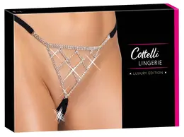 Cottelli Lingerie Adjustable Rhinestone Black Straps S-L