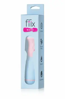 FemmeFunn FFix Wand Light Blue - Compact Battery Massager 10 Modes