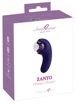beau coeur Zanto Plasma Dual-Ended Vibrator with Illuminated Glass Ball, 13.3 cm