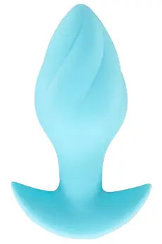 Cuties Vibrating Plug Blue - Compact Rechargeable Silicone Model 8 cm
