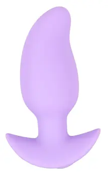 Cuties Vibrating Plug Purple - Compact Silicone Model, 7 Modes, 8 cm