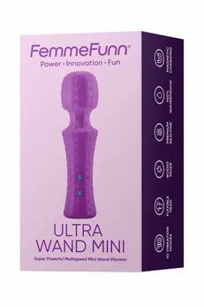 FemmeFunn Ultra Wand Mini Purple - Compact Waterproof Vibrating Wand