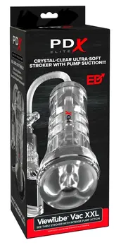 PDX Elite ViewTube Vac XXL Transparent Intimate Vacuum System 27.3cm