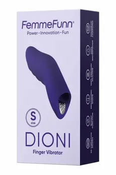 FemmeFunn Dioni Small Dark Purple - Ergonomic Finger Device, 20 Modes