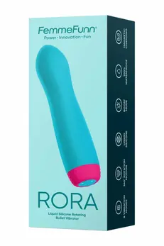 FEMMEFUNN RORA Turquoise 360° Rotating Waterproof Silicone Device