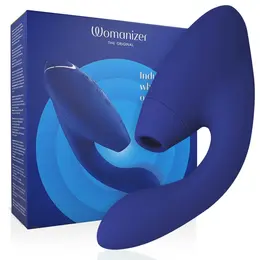 Womanizer Duo 2 Blue - Dual-Action Intimate Device, Air Pulse & Vibration