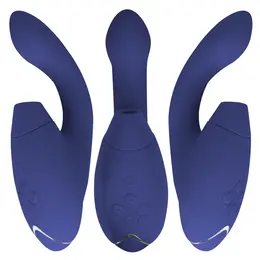 Womanizer Duo 2 Blue - Dual-Action Intimate Device, Air Pulse & Vibration