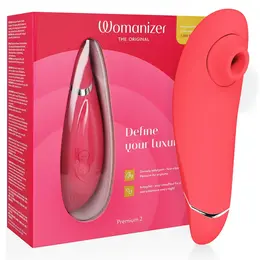 Womanizer Premium 2 Intimate Air System Raspberry, 14 Modes, Silicone