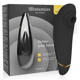Womanizer Premium 2 Black - Air Pulse System, 14 Levels, Waterproof