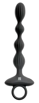 ANOS Flexible Silicone Beads with Dual Motor & Jumping Vibration, 21 cm
