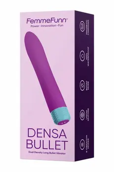 FemmeFunn Densa Bullet Purple - Dual Density, 8 Modes, Waterproof, 19.3cm