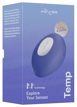 We-Vibe Temp Lavender Blue - Temperature Control Compact Massager 9.5cm