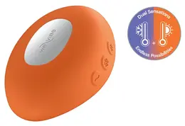 We-Vibe Temp Tangerine Compact Lay-On Device with Warming & Cooling