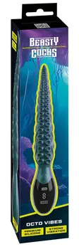Beasty Cocks Octo Vibes Silicone Tentacle Vibrating Device 27cm Metallic