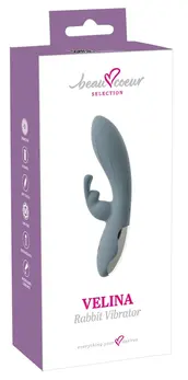 beau coeur Velina Dual Motor Silicone Rabbit Vibrator 20cm Pink