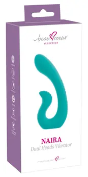beau coeur Naira Dual Heads Vibrator Flexible Silicone Pink 17.5cm