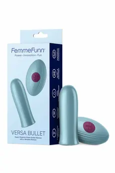FemmeFunn Versa Bullet Light Blue Wireless Remote, Waterproof, 7 Modes