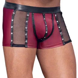 NEK Men's Anatomic Matte Look Pants with Mesh Inserts, Size L, Red-Black