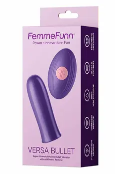 FemmeFunn Versa Bullet Dark Purple Wireless Remote, 7 Modes, Waterproof