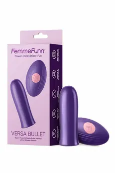 FemmeFunn Versa Bullet Dark Purple Wireless Remote, 7 Modes, Waterproof