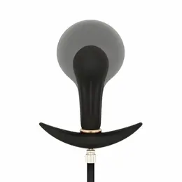Anal Collection Inflatable Plug 8 cm Black - Adjustable Silicone Model