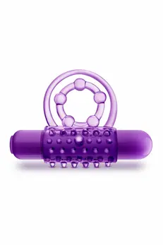 Blush Play With Me The Player Vibrating Dual Support Ring TPE Blue