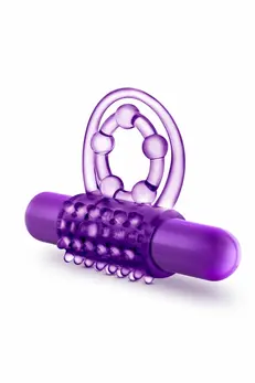 Blush Play With Me The Player Vibrating Dual Support Ring TPE Blue