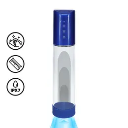 HyperPump Rechargeable Intimate Vacuum System Metallic Blue Silicone