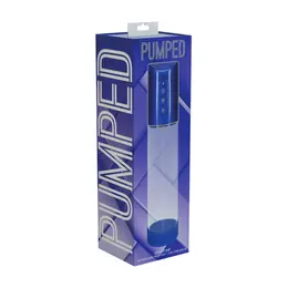 HyperPump Rechargeable Intimate Vacuum System Metallic Blue Silicone