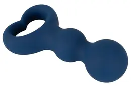 Magic Shiver Silicone Heart-Handle Plug 9.5cm - Dual-Bead Design