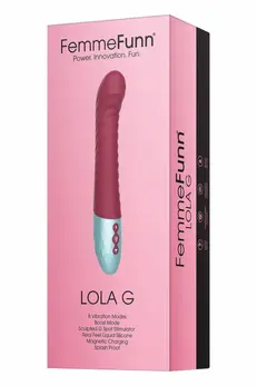FemmeFunn Lola G Maroon Dual Density Silicone Intimate Device 24cm