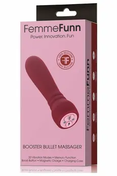 FemmeFunn Booster Bullet Maroon - Compact Silicone Vibrating Device