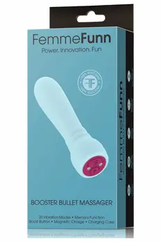 FemmeFunn Booster Bullet Light Blue - Compact Silicone Vibration System