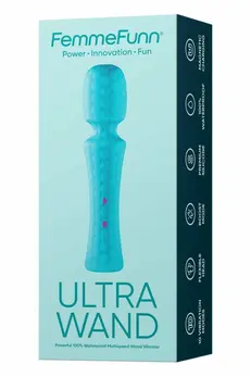 FemmeFunn Ultra Wand Turquoise - Waterproof Multi-Speed Massager 20.3cm