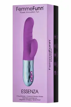 FemmeFunn Essenza Purple Dual-Action Thrusting Silicone Device 24.4cm