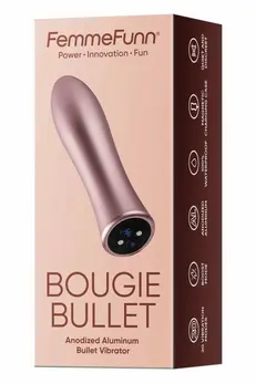 FemmeFunn Bougie Bullet Rose Gold Intimate Aluminum Device 12.2cm