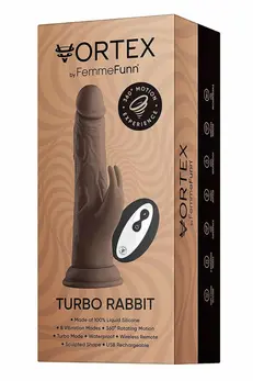FemmeFunn Wireless Turbo Rabbit Brown - 8 Modes, Rotating, Waterproof