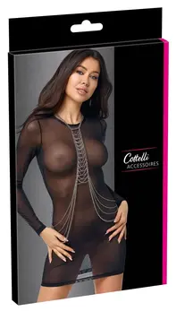 Cottelli ACCESSOIRES Body Chain Silver Adjustable Metallic Accessory