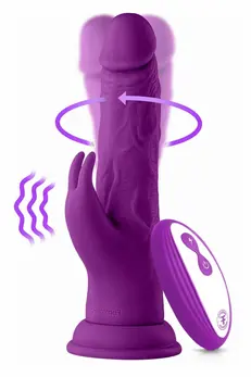 FemmeFunn Vortex Turbo Rabbit Purple - Wireless Rotating System 21cm
