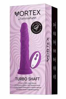 FemmeFunn Wireless Turbo Shaft Purple 8-Mode Rotating Intimate Device