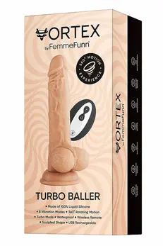 FemmeFunn Turbo Baller Nude Wireless 360° Rotating Intimate Device
