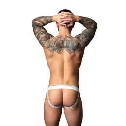 Male Power Soo Cumfy Jock S/M Marble White - Modal Comfort Underwear