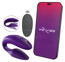 We-Vibe Sync 2 Intimate Partner Device, Purple, Adjustable Design