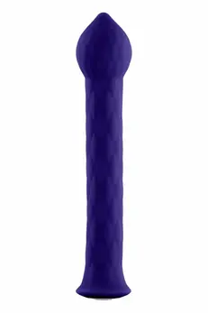 FemmeFunn Diamond Wand Dark Purple - Flexible Silicone Vibrator, 21 Modes