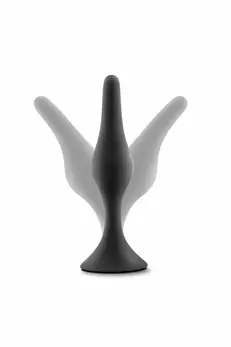 Blush Luxe Beginner Plug Kit Black - 3-Piece Silicone Training Set