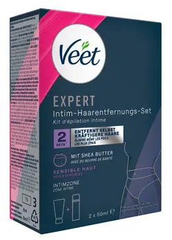 Veet Expert Intimate Hair Removal Set with Shea Butter 2x50ml