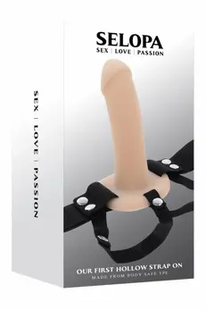 SELOPA Our First Hollow Strap-On Light 6 Inch Adjustable Harness