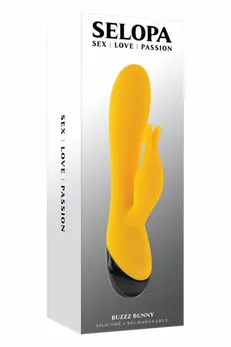 SELOPA BUZZZ BUNNY Dual Motor Silicone Intimate Machine Pink 19.7cm