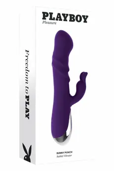 PLAYBOY BUNNY PUNCH Intimate Machine Silicone Pink 24.4cm USB