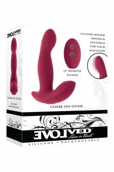 EVOLVED COME ON OVER Intimate Motion Device, Remote, Waterproof, Silicone